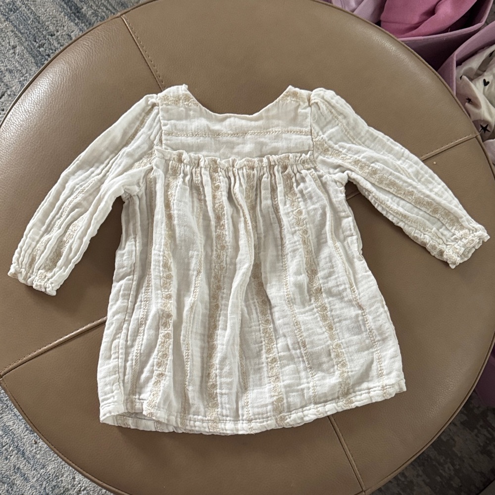 Girls 18 Month Cream Dress
